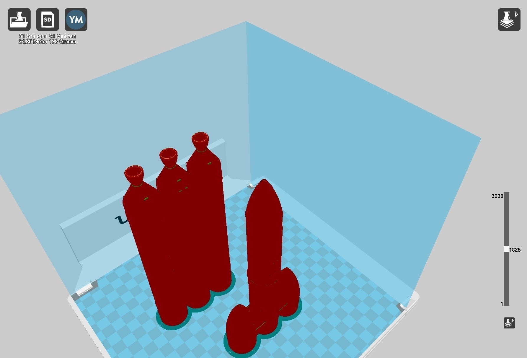Delta IV Heavy Rocket 3D-Printable Miniature 3D print model_22