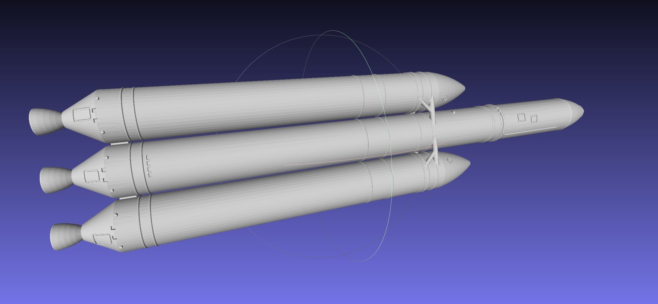 Delta IV Heavy Rocket 3D-Printable Miniature 3D print model_9