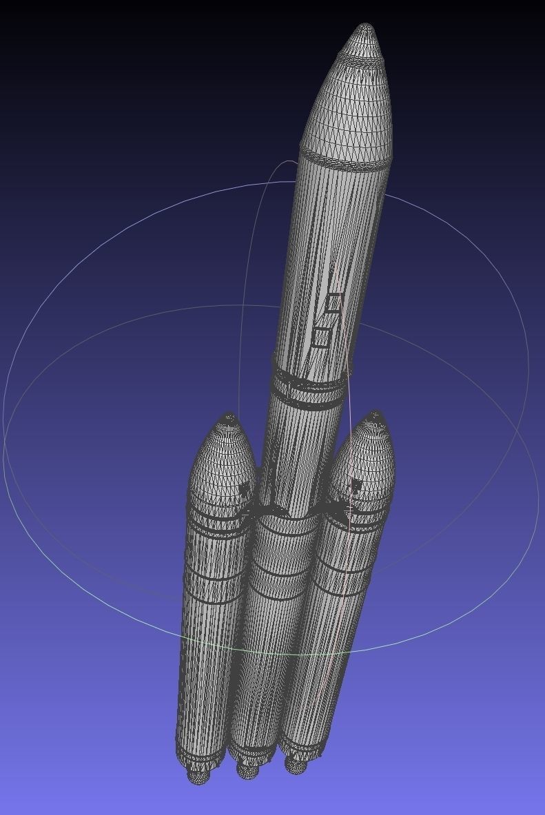 Delta IV Heavy Rocket 3D-Printable Miniature 3D print model_21