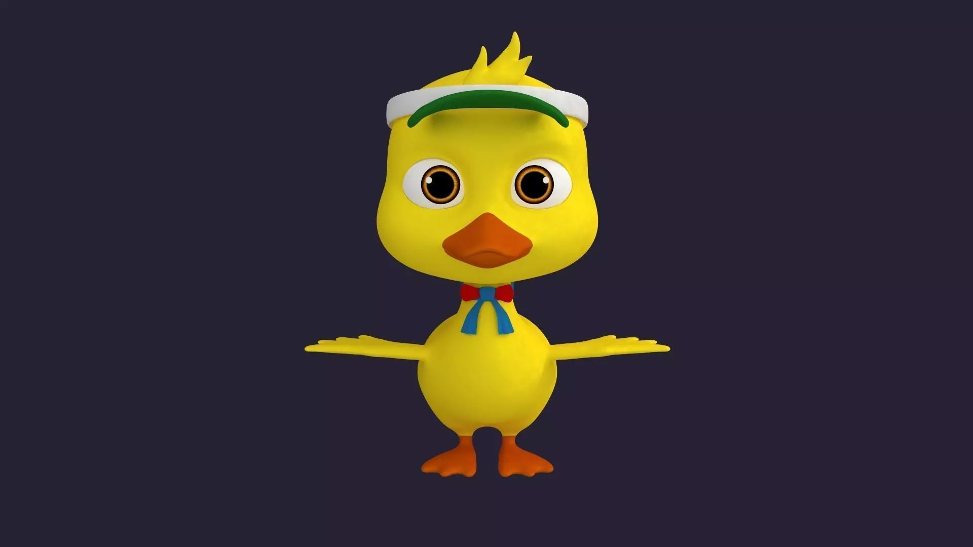 Asset - Cartoons - Character - Duck - Hight Poly 3D model_0