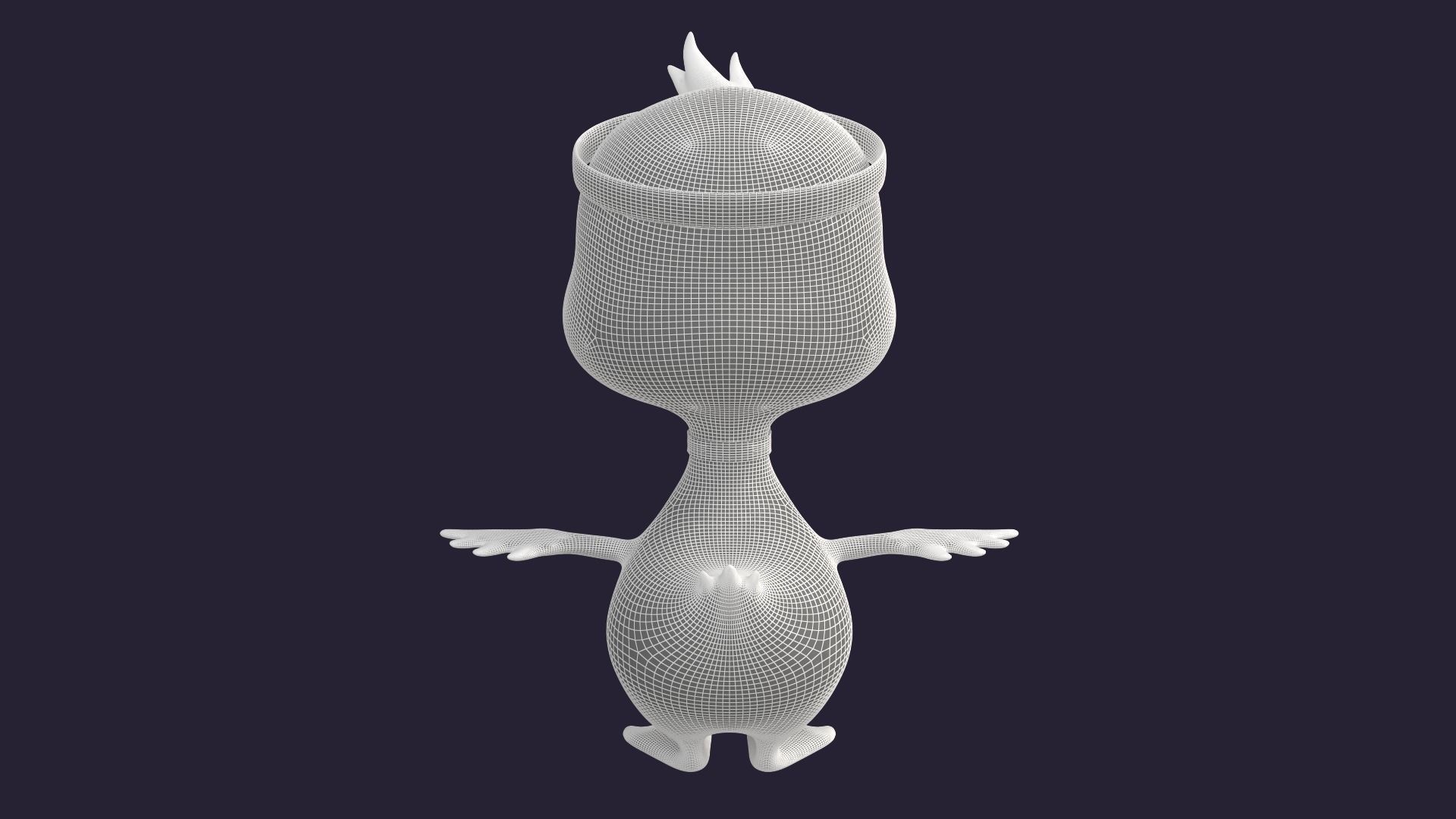 Asset - Cartoons - Character - Duck - Hight Poly 3D model_9