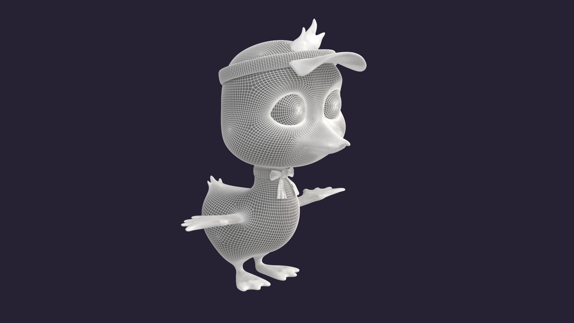 Asset - Cartoons - Character - Duck - Hight Poly 3D model_7