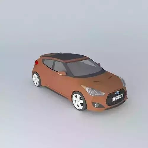 Hyundai Veloster Turbo with 3 0 K emblem
