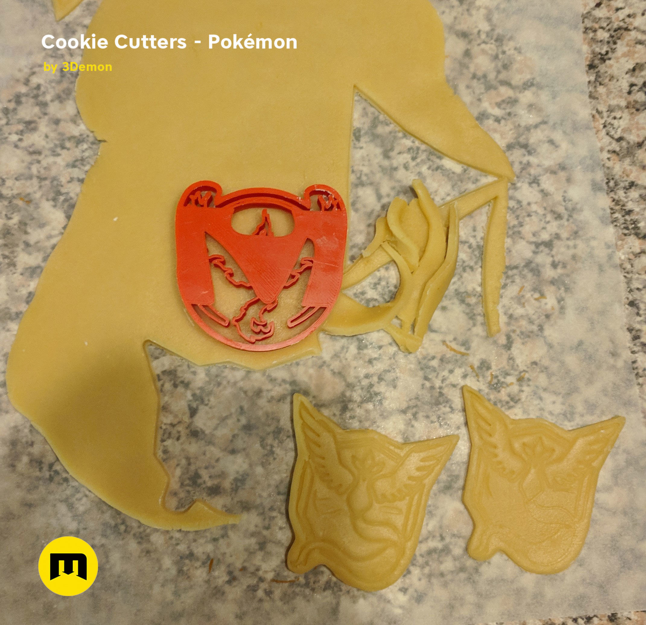 Pokemon Cookie Cutters set 3D print model_11