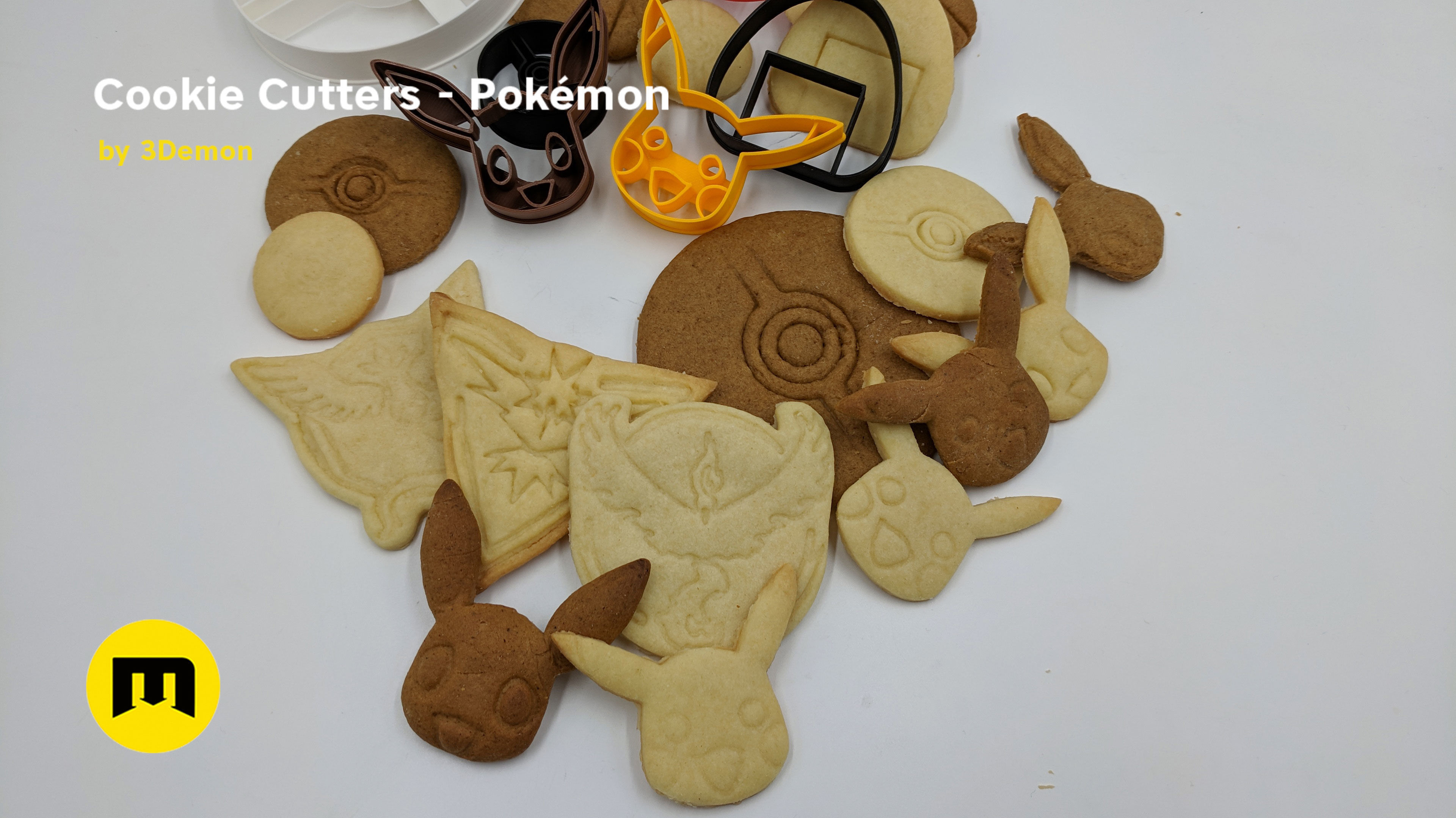 Pokemon Cookie Cutters set 3D print model_10