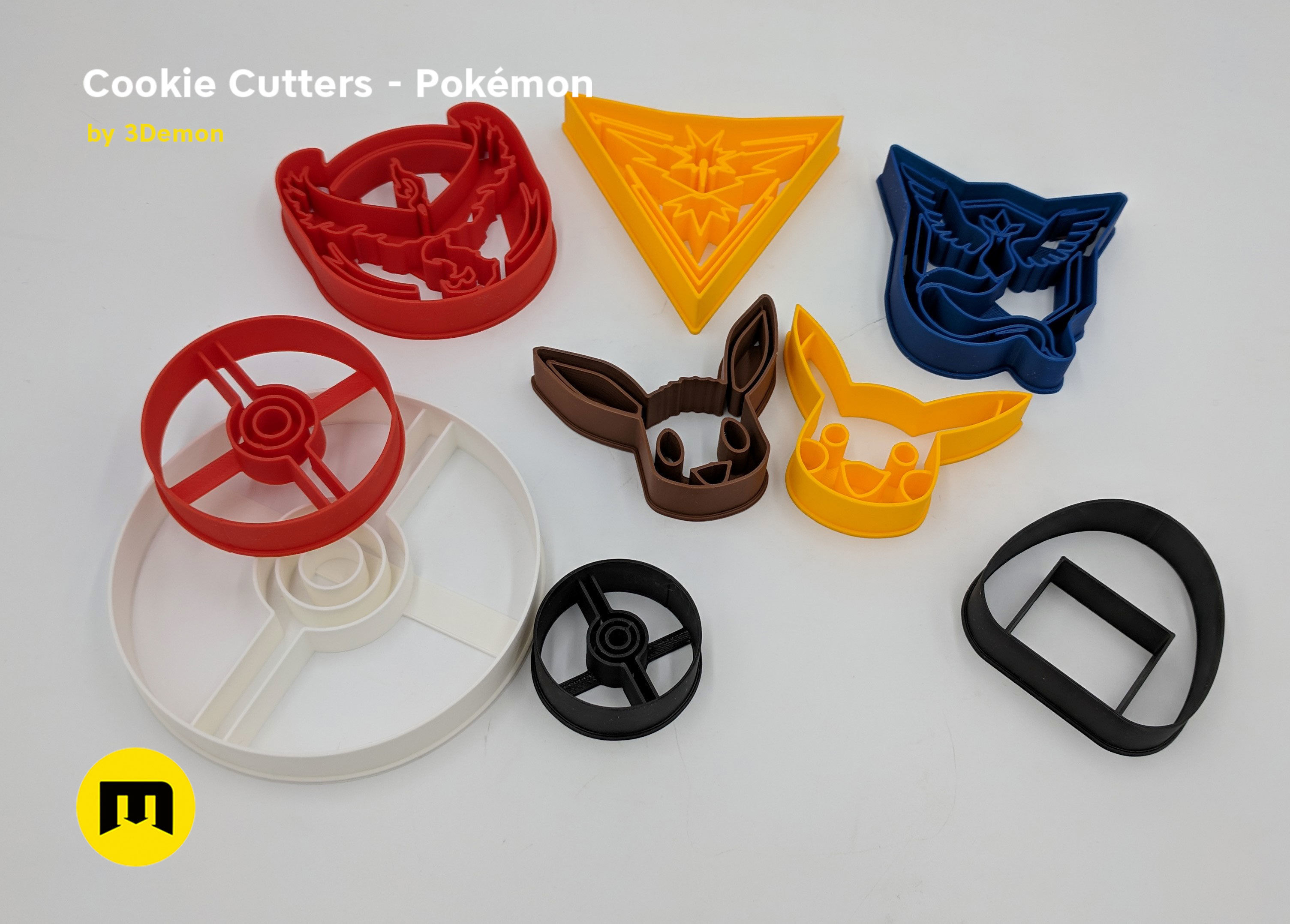 Pokemon Cookie Cutters set 3D print model_5