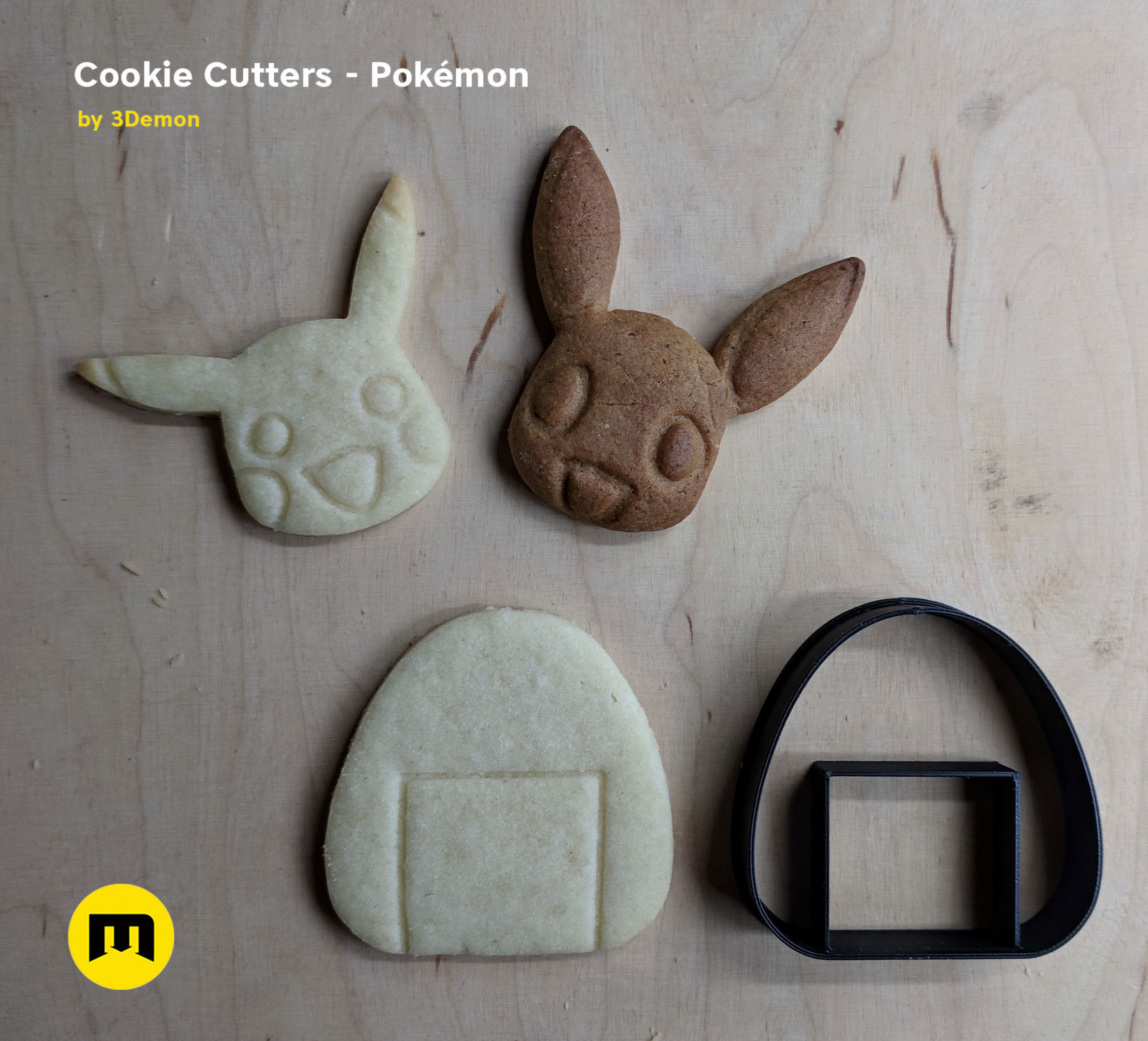 Pokemon Cookie Cutters set 3D print model_17