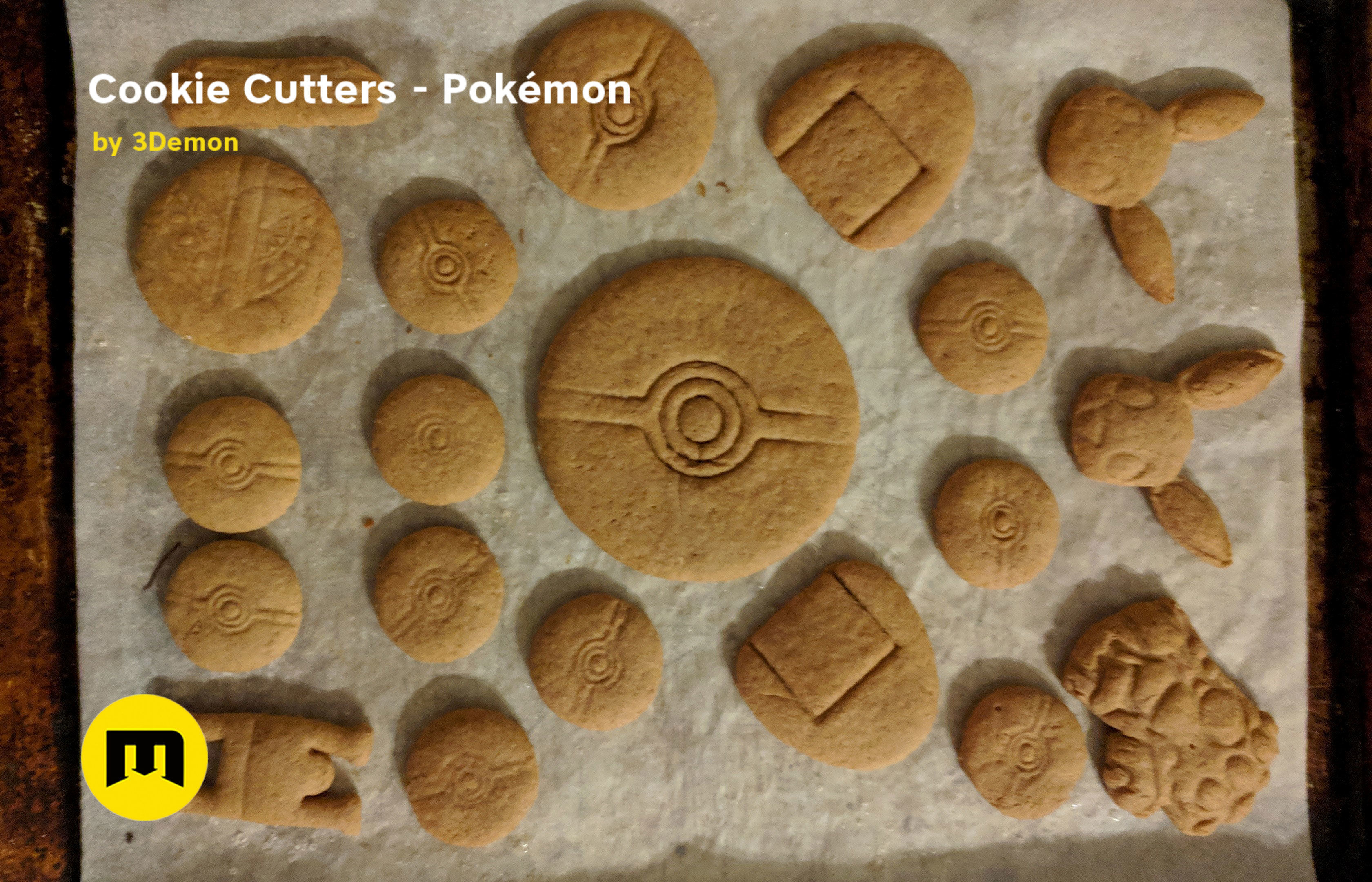 Pokemon Cookie Cutters set 3D print model_8