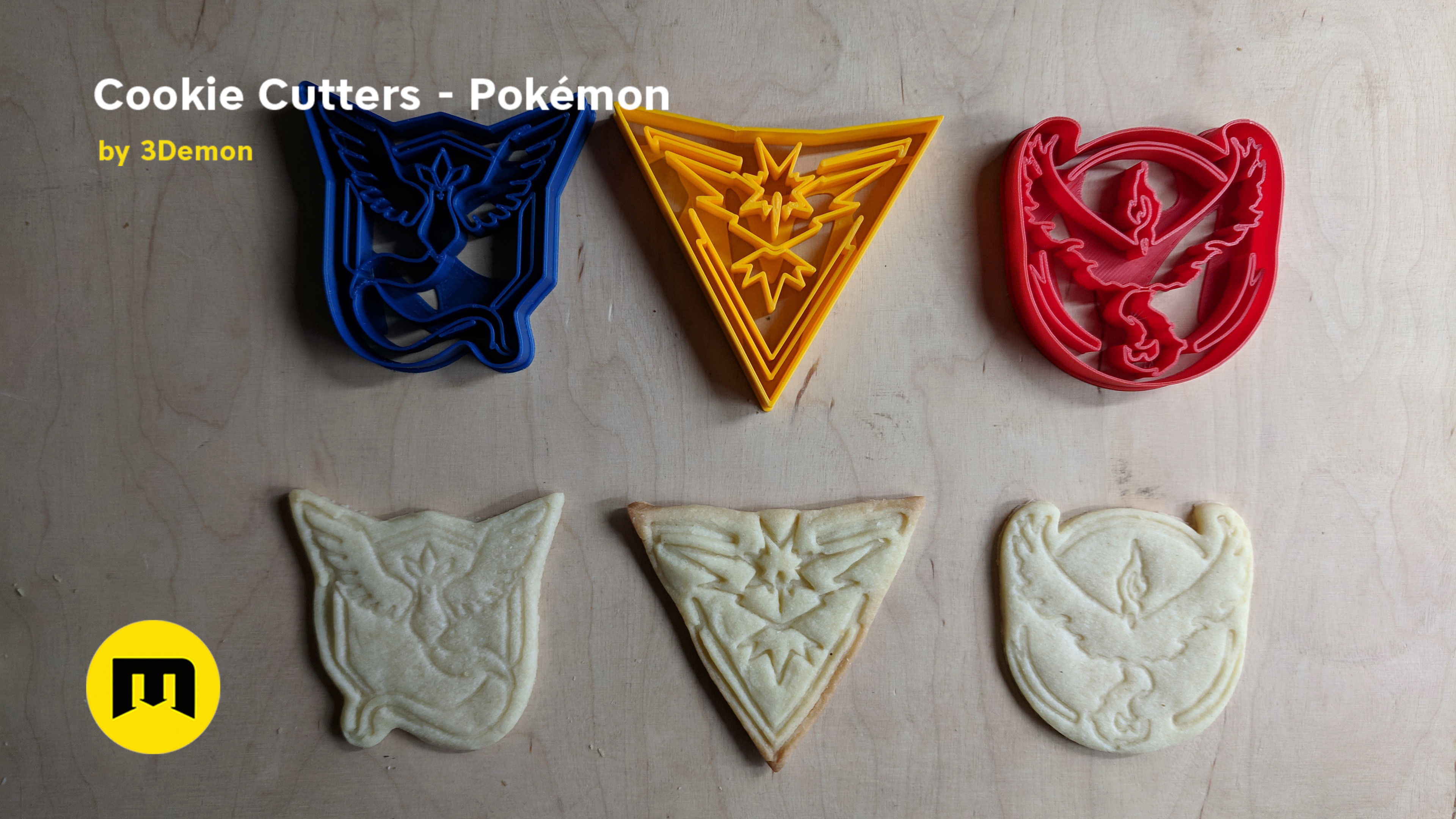 Pokemon Cookie Cutters set 3D print model_3