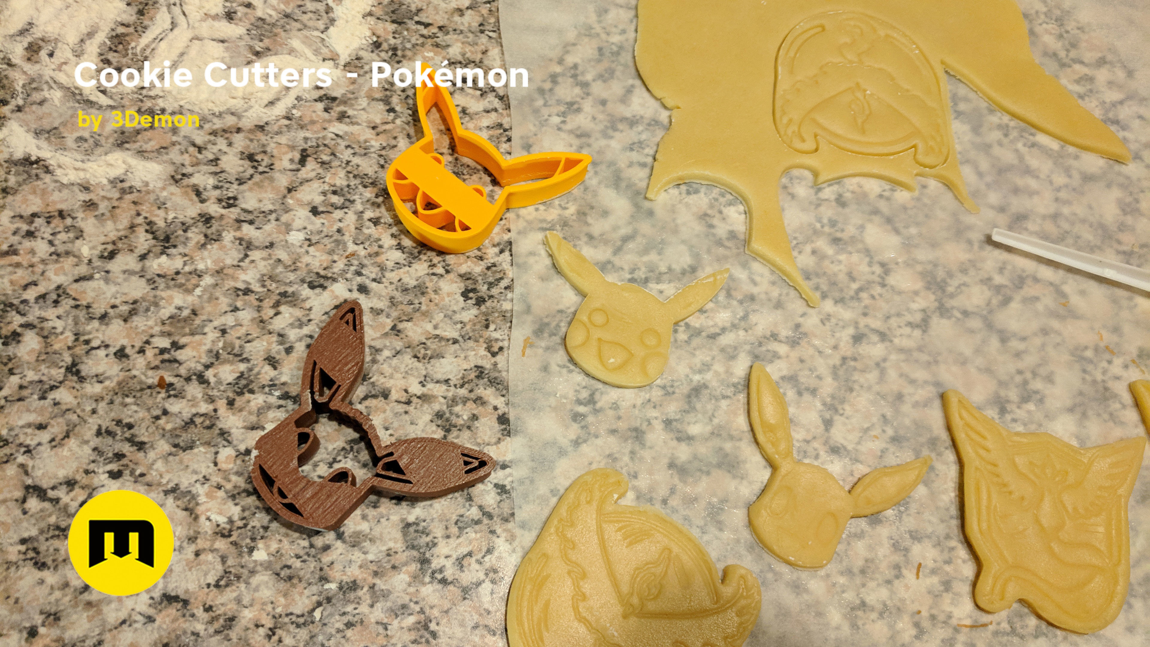 Pokemon Cookie Cutters set 3D print model_13