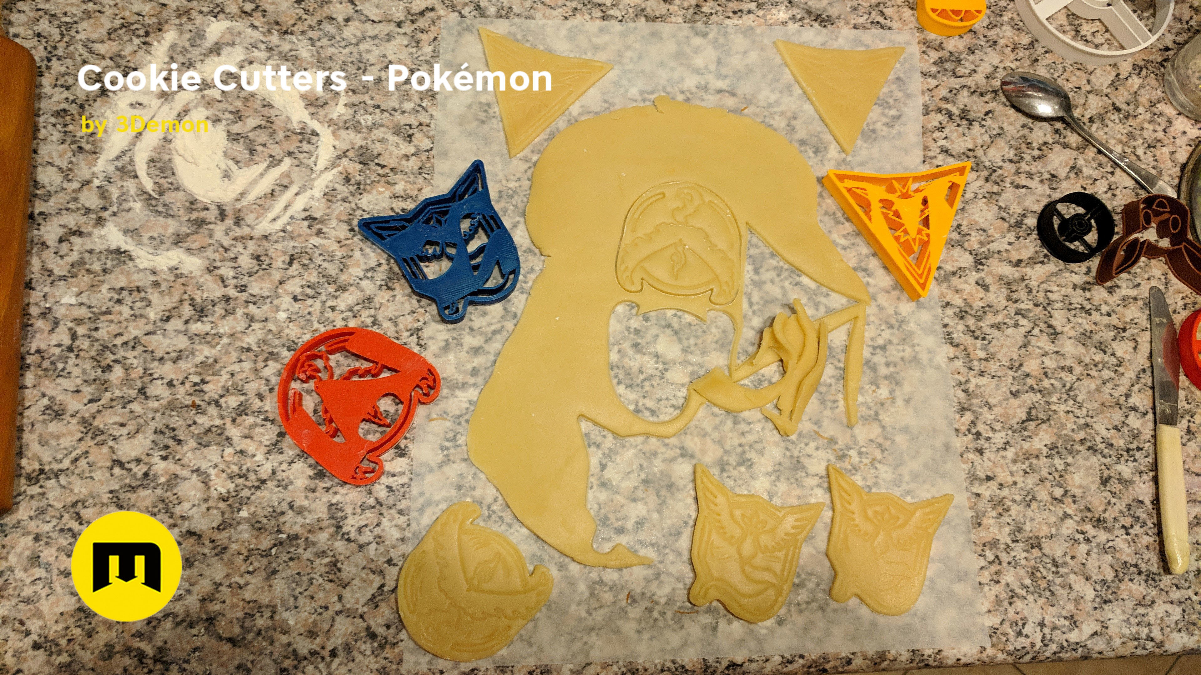 Pokemon Cookie Cutters set 3D print model_12