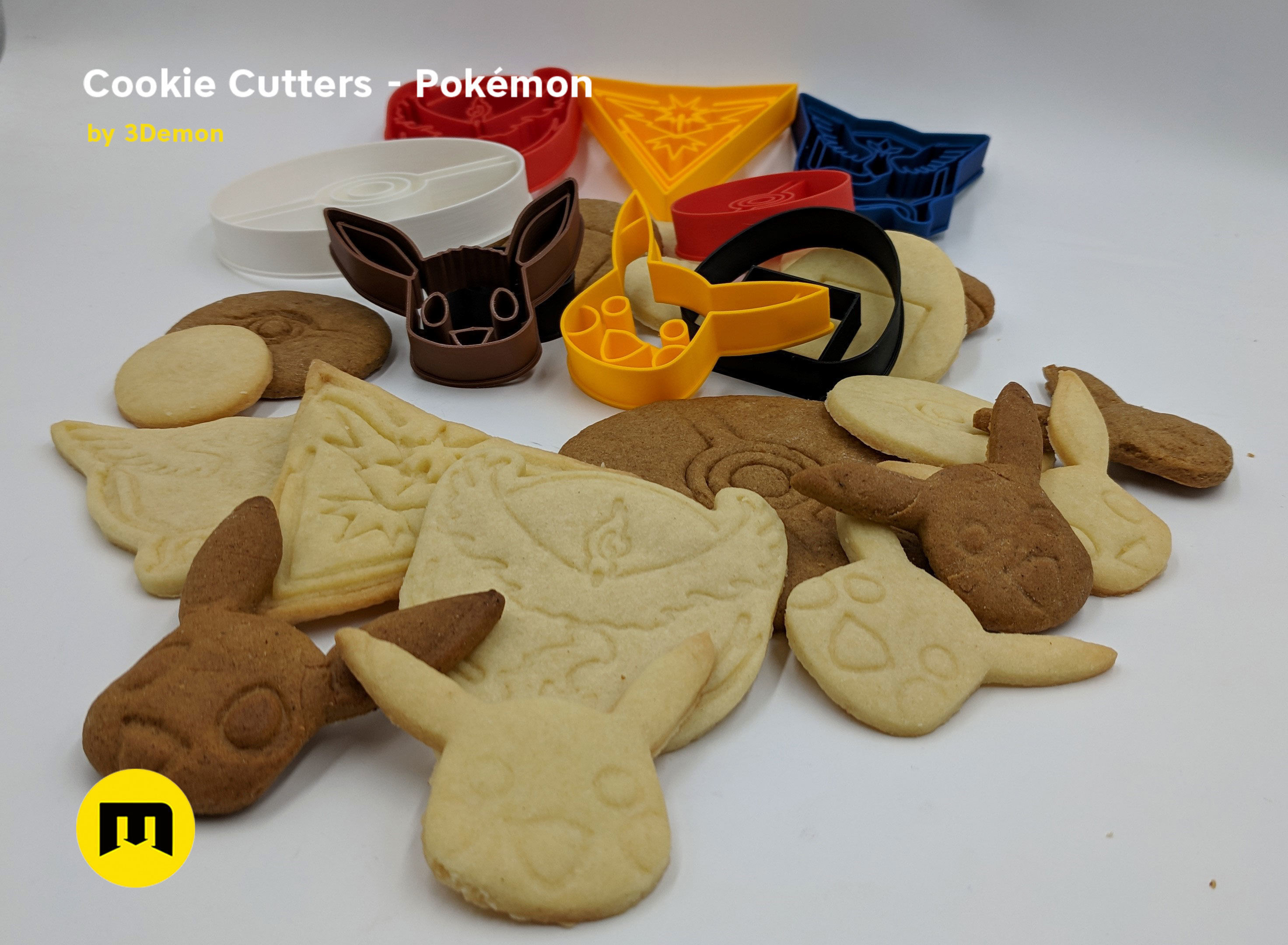 Pokemon Cookie Cutters set 3D print model_18