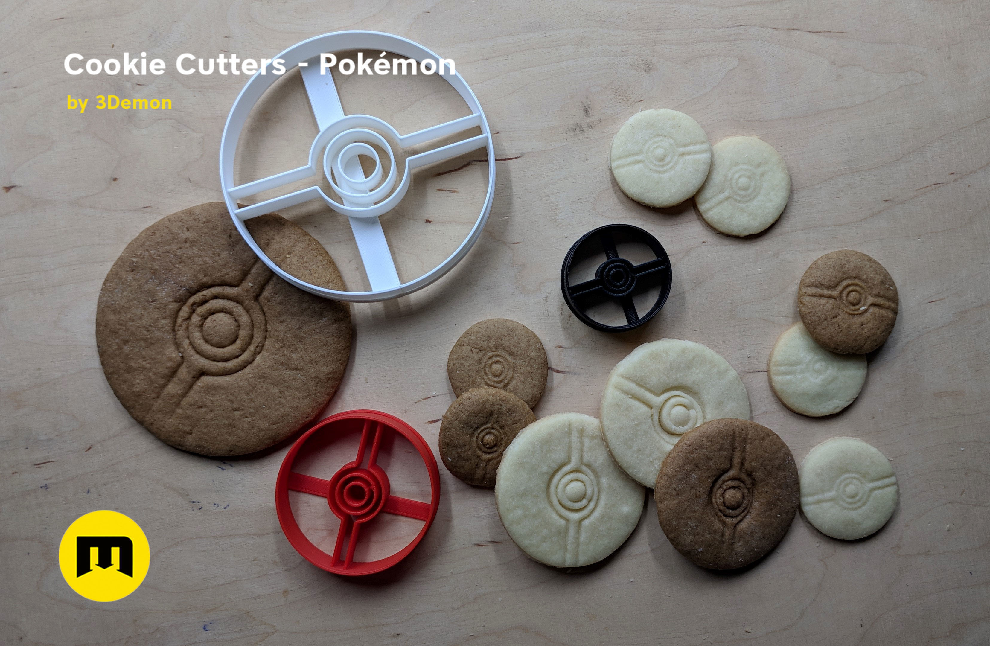 Pokemon Cookie Cutters set 3D print model_4