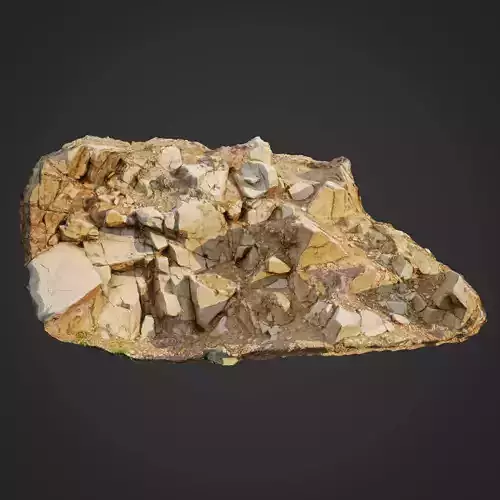 3d scanned cliff face G