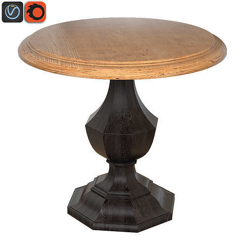 Byron Round Accent Table 3D model