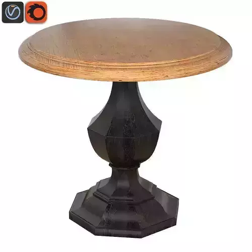 Byron Round Accent Table 3D model