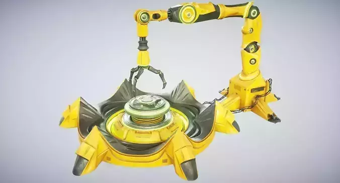 Sci Fi Industrial Robot 3D model