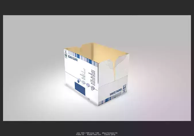 Box 04 Low-poly 3D model