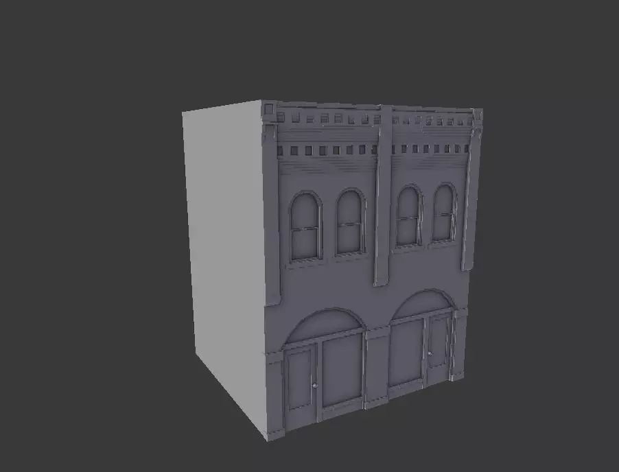 home low poly building Low-poly 3D model