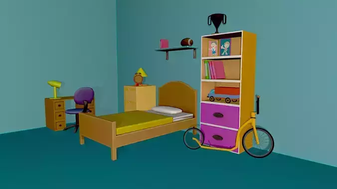 Kids bedroom interior