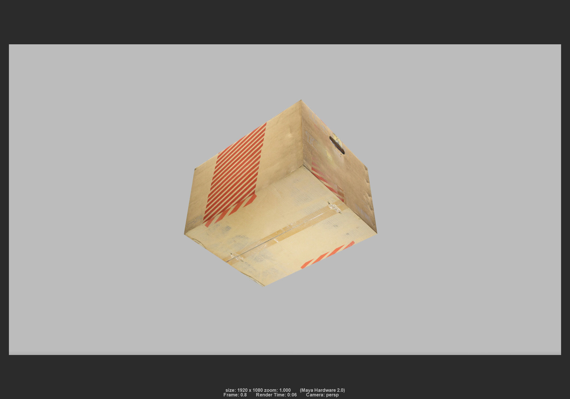 Box 06 Low-poly 3D model_2