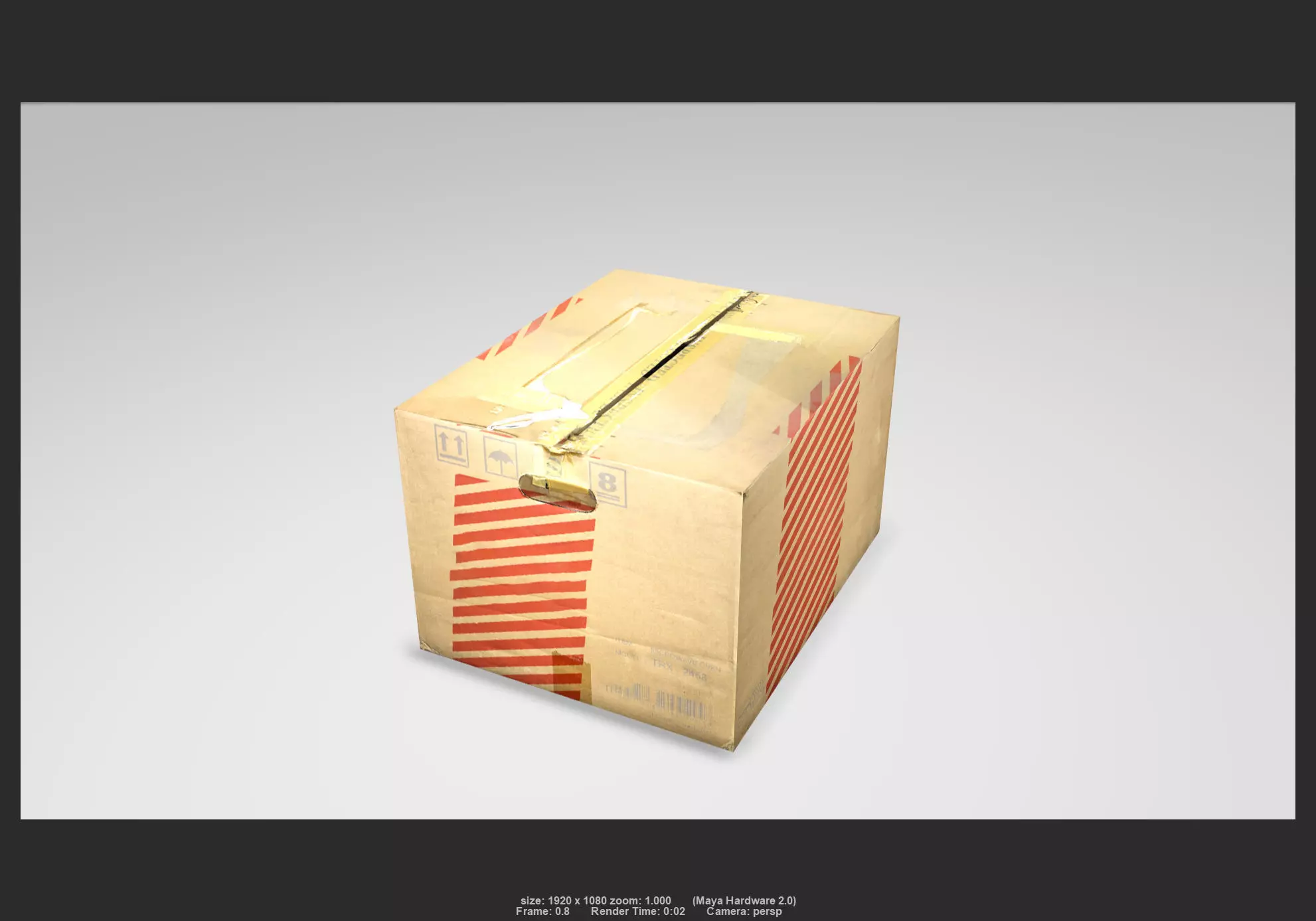 Box 06 Low-poly 3D model_0