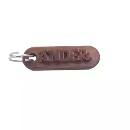 ANDER Personalized keychain embossed letters