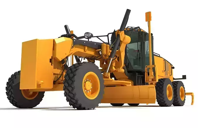 Road Motor Grader 3D model