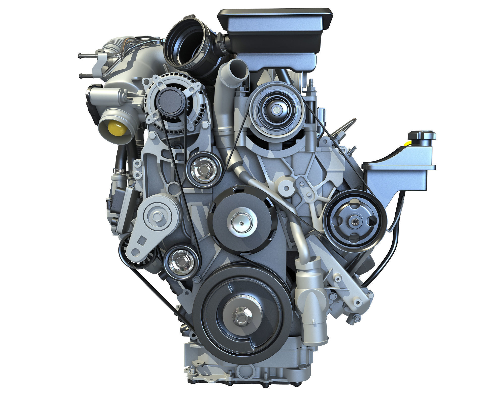 V8 Turbo Engine Models 3D model_2