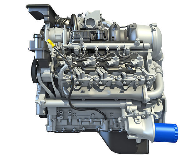 V8 Turbo Engine Models 3D model