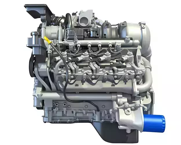 V8 Turbo Engine Models 3D model