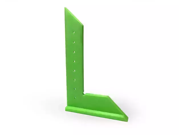 Setsquare plastic letter l