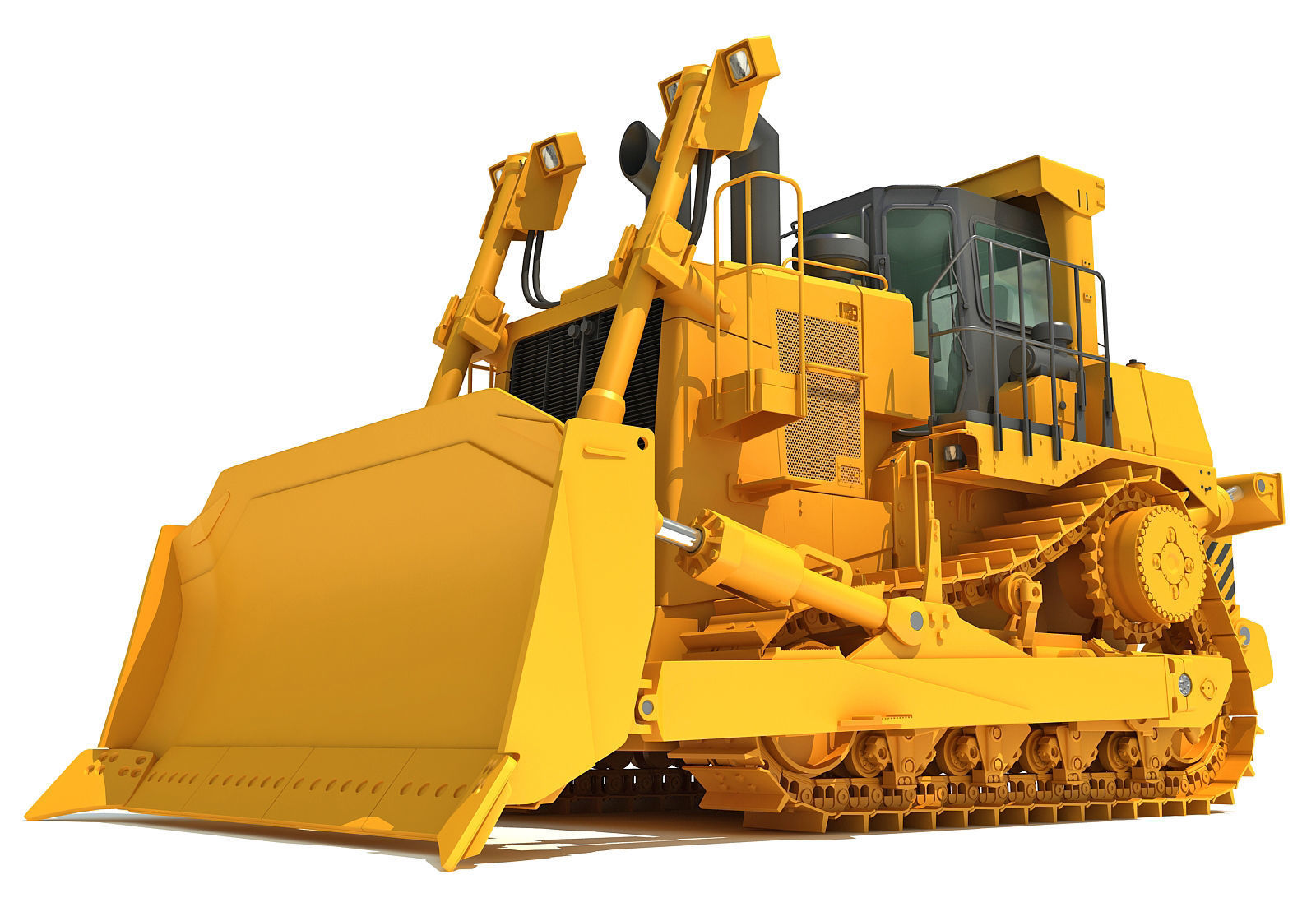 Tracked Dozer 3D model_10
