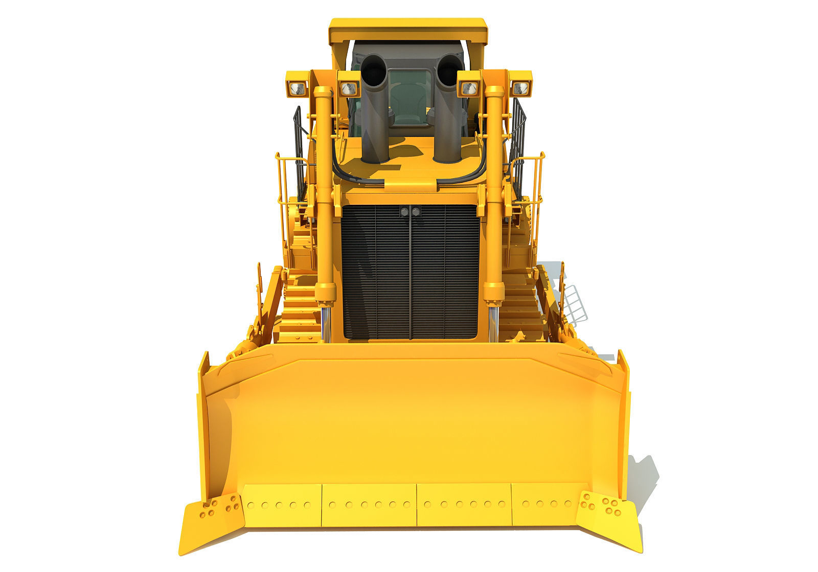 Tracked Dozer 3D model_9