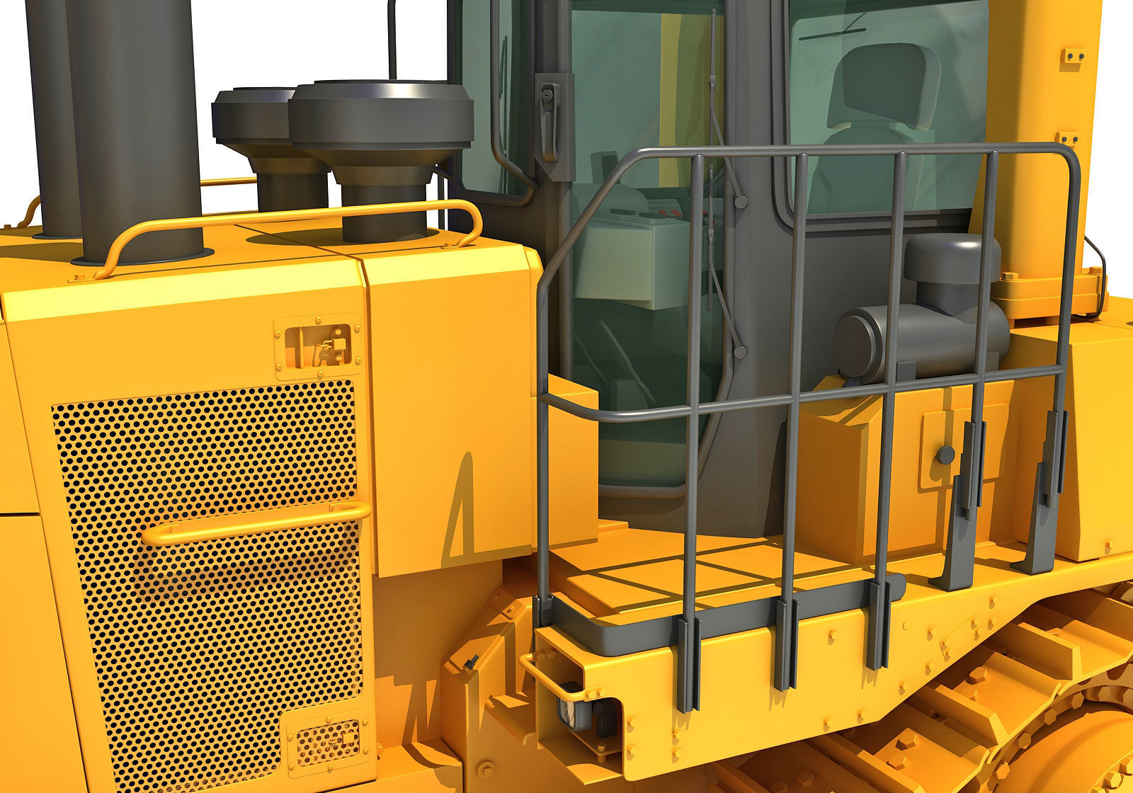 Tracked Dozer 3D model_12
