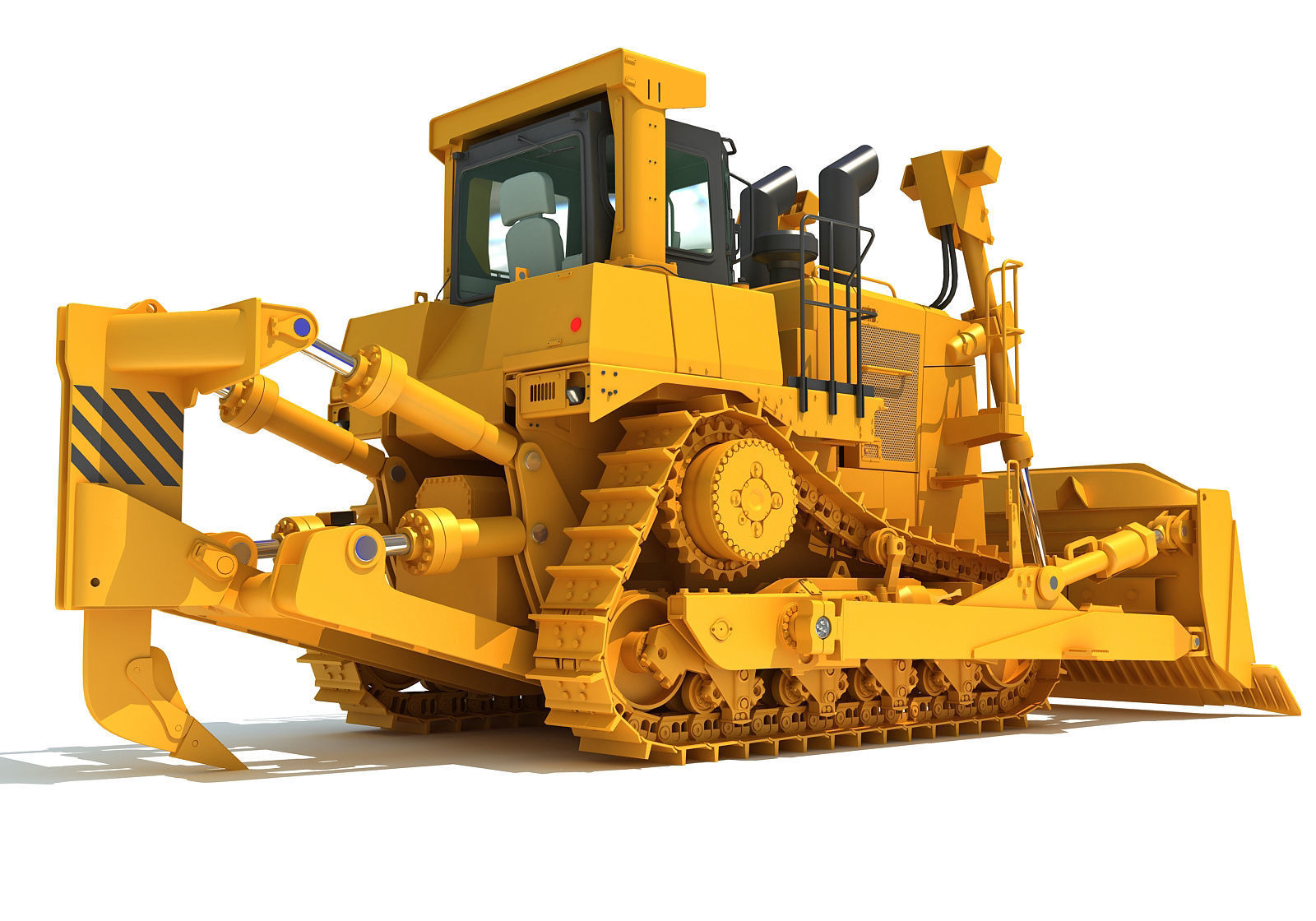 Tracked Dozer 3D model_5
