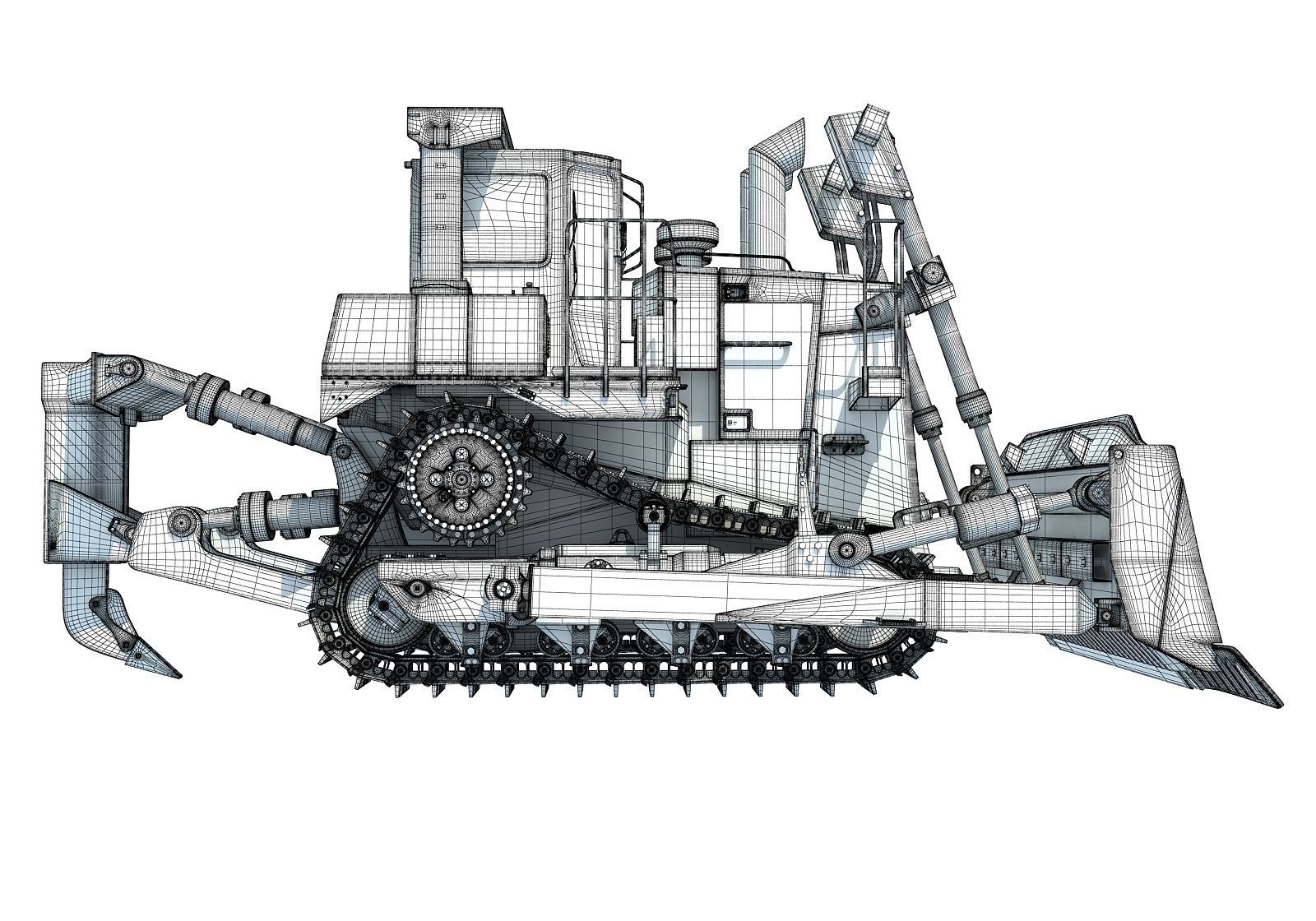 Tracked Dozer 3D model_18