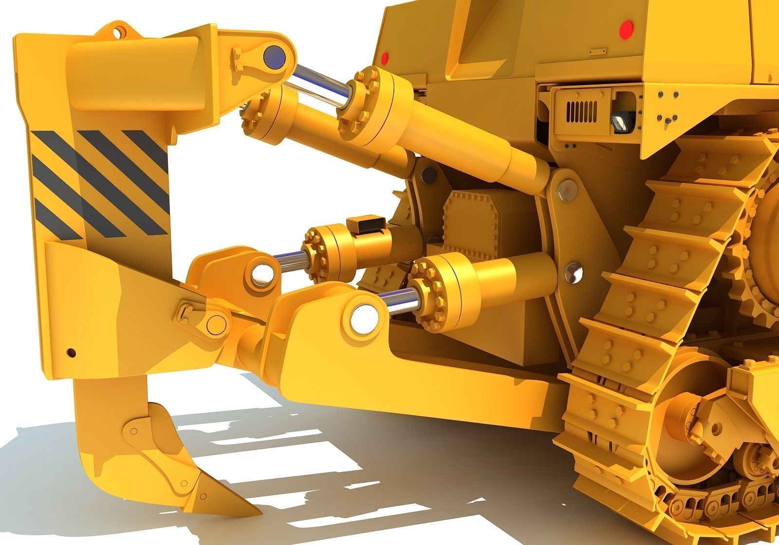 Tracked Dozer 3D model_14