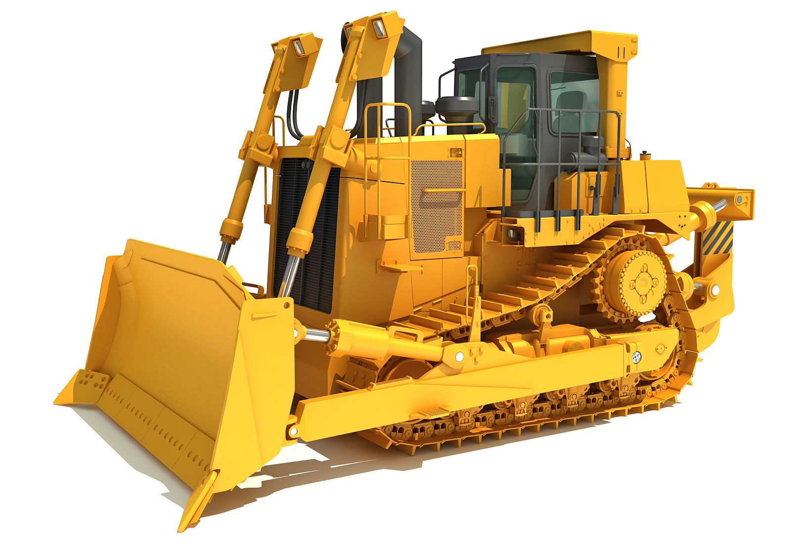 Tracked Dozer 3D model_1