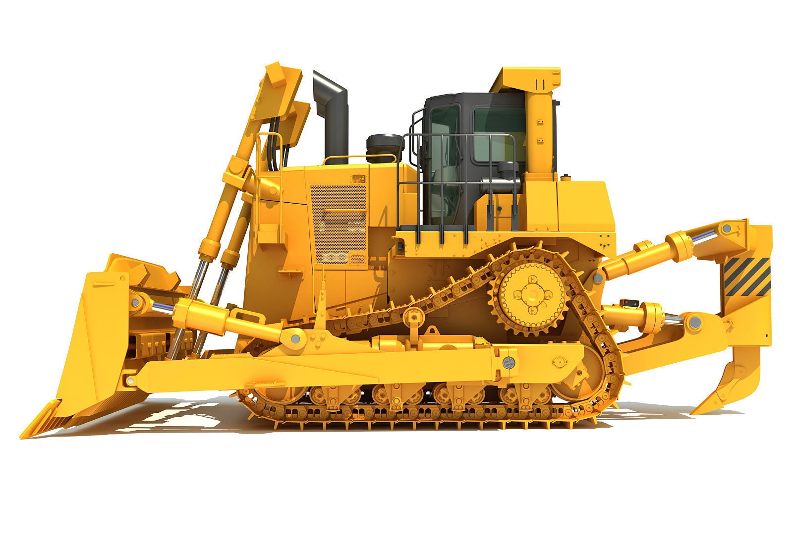 Tracked Dozer 3D model_2