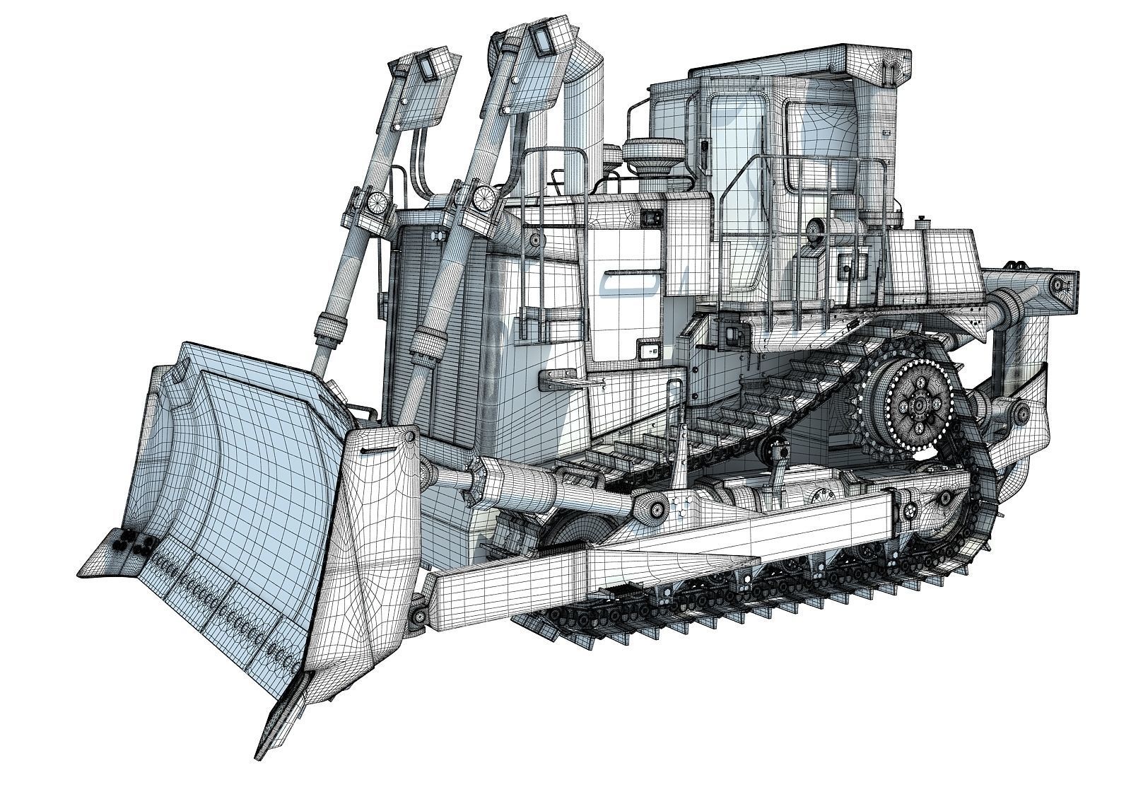 Tracked Dozer 3D model_15