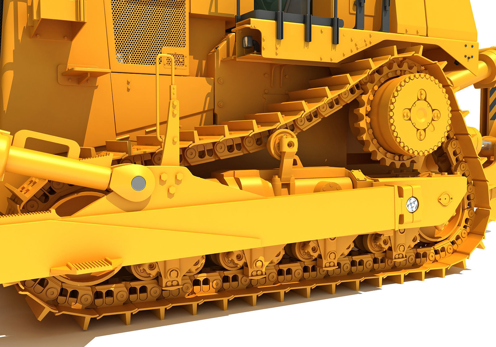 Tracked Dozer 3D model_11