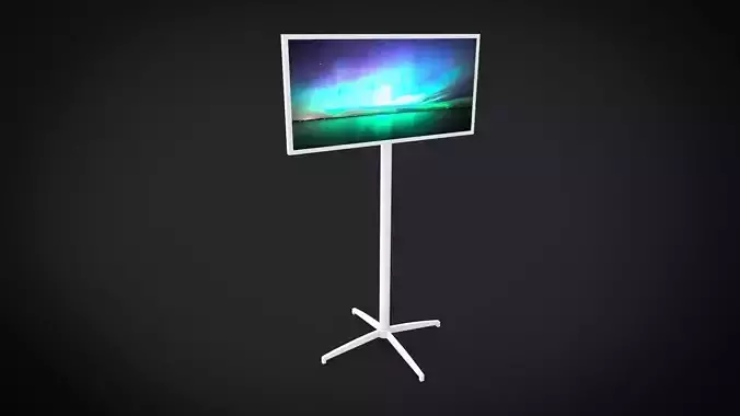 Screen with stand 3D model