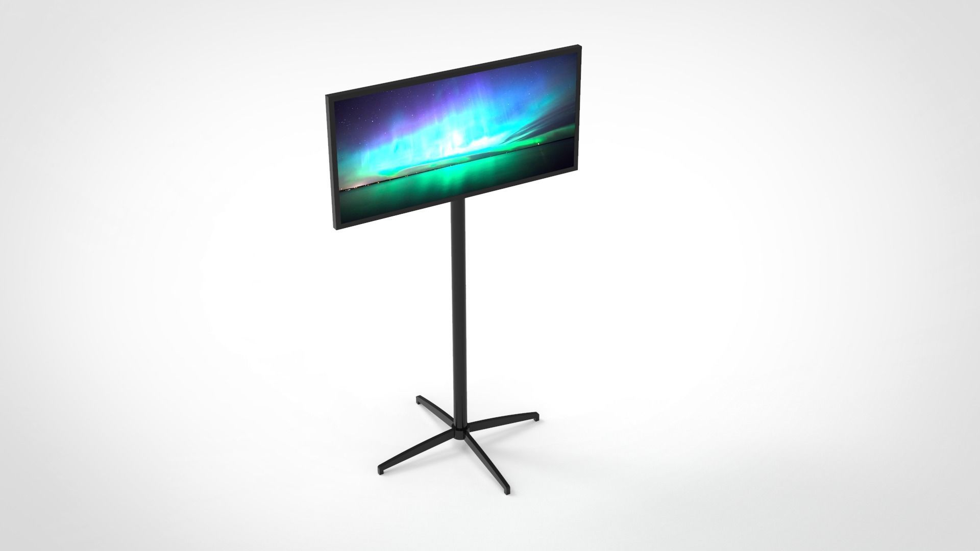 Screen with stand 3D model_3