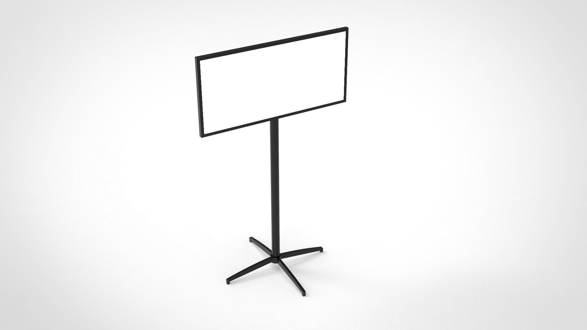 Screen with stand 3D model_9