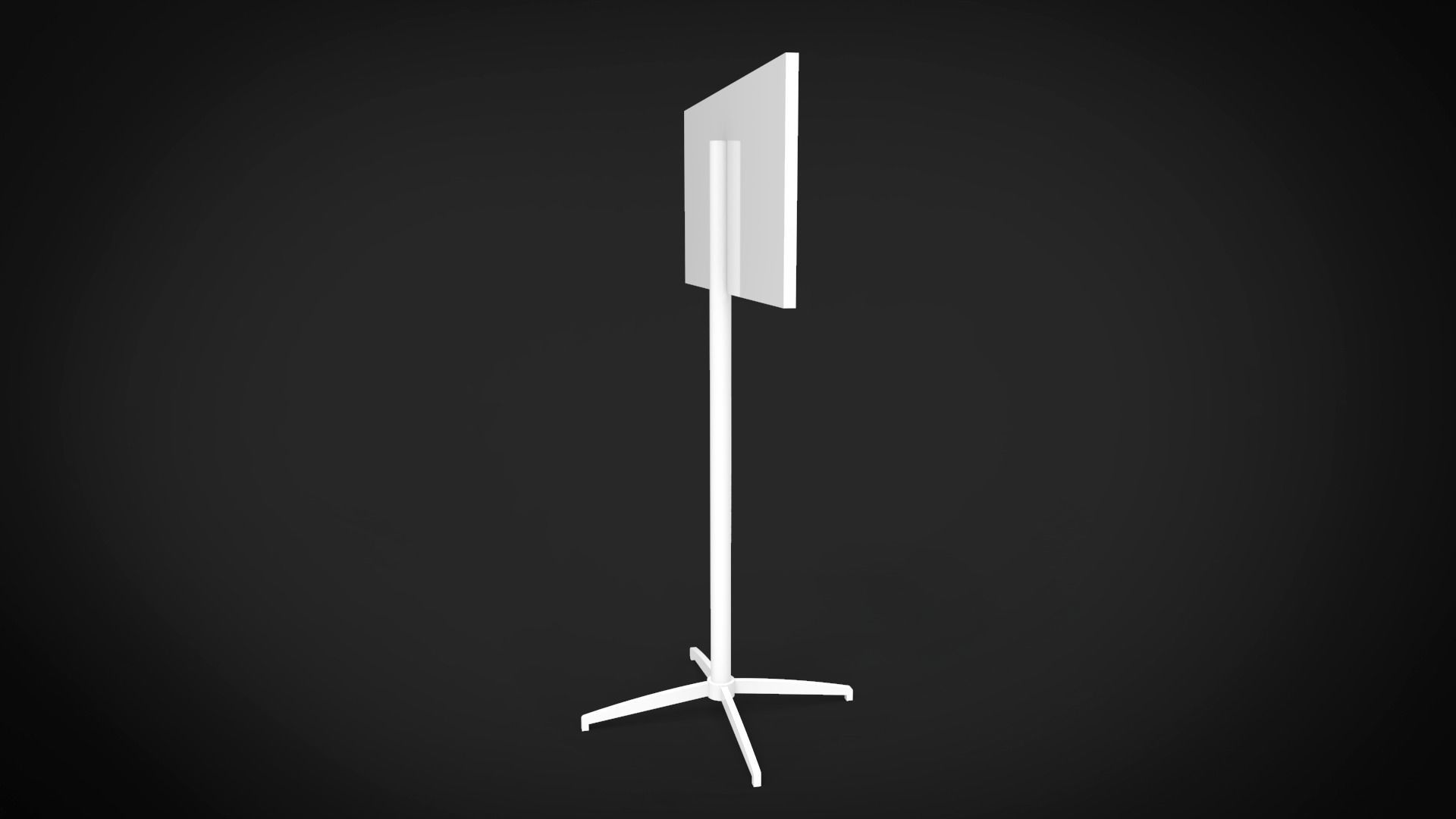 Screen with stand 3D model_7