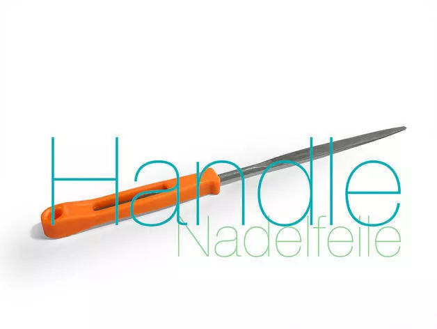 Nadelfeile Handle Free 3D print model
