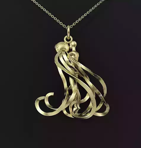 Aquarius Zodiac Pendant