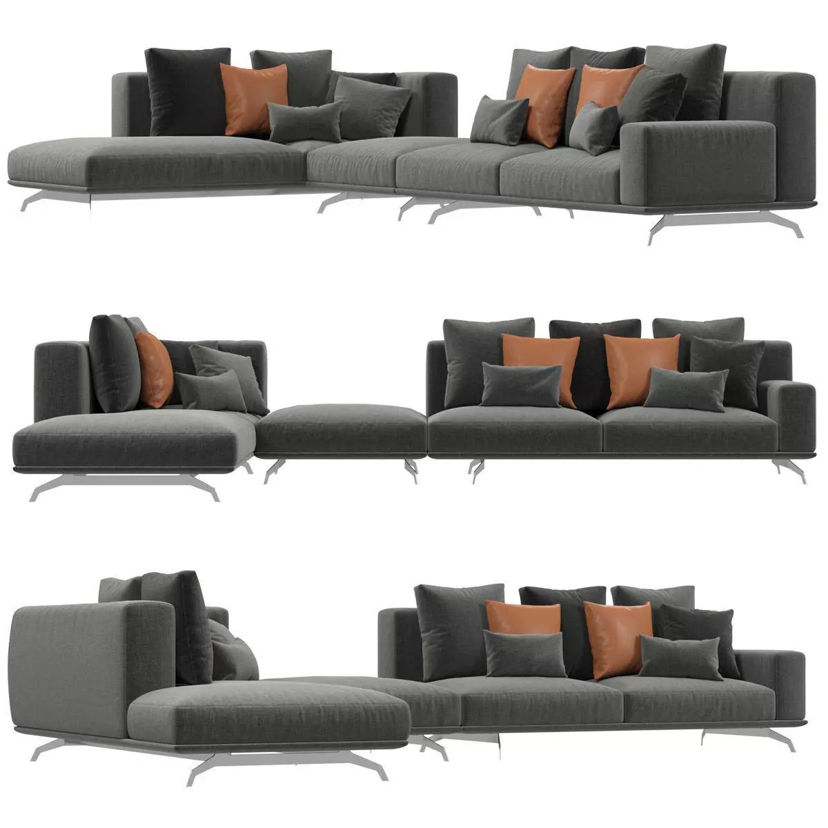 Ditreitalia Dalton sofa 3D model_0
