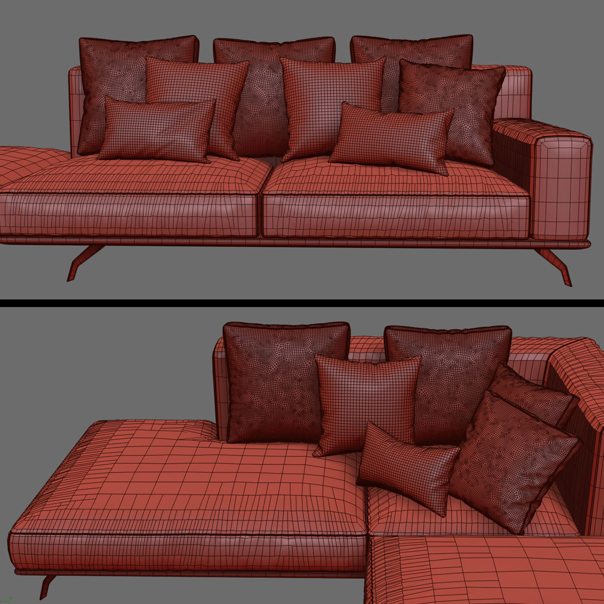 Ditreitalia Dalton sofa 3D model_3